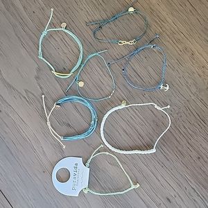 Pura Vida bracelets, set of 7